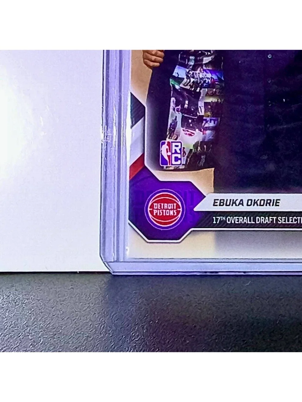 Ebuka Okorie Rookie 2026-27 Topps NBA Draft #EOKO Card Detroit Pistons